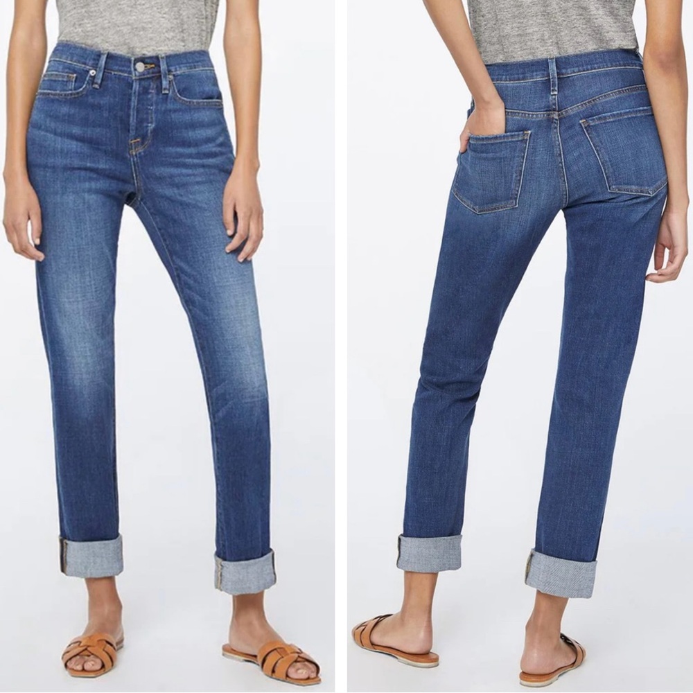 Frame Denim Women's Mid-Blue Boyfriend Jeans